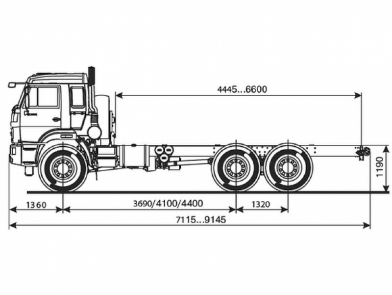 43118-3949-50 Шасси КамАЗ