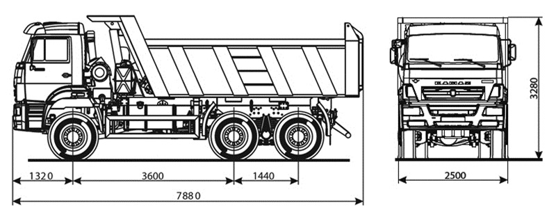 65201-6010-49(B5) Самосвал КамАЗ