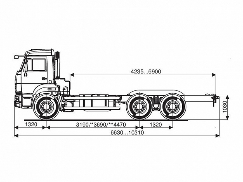 65115-3064-48(А5) Шасси КамАЗ